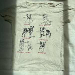 JCREW women’s cute preppy dog shirt